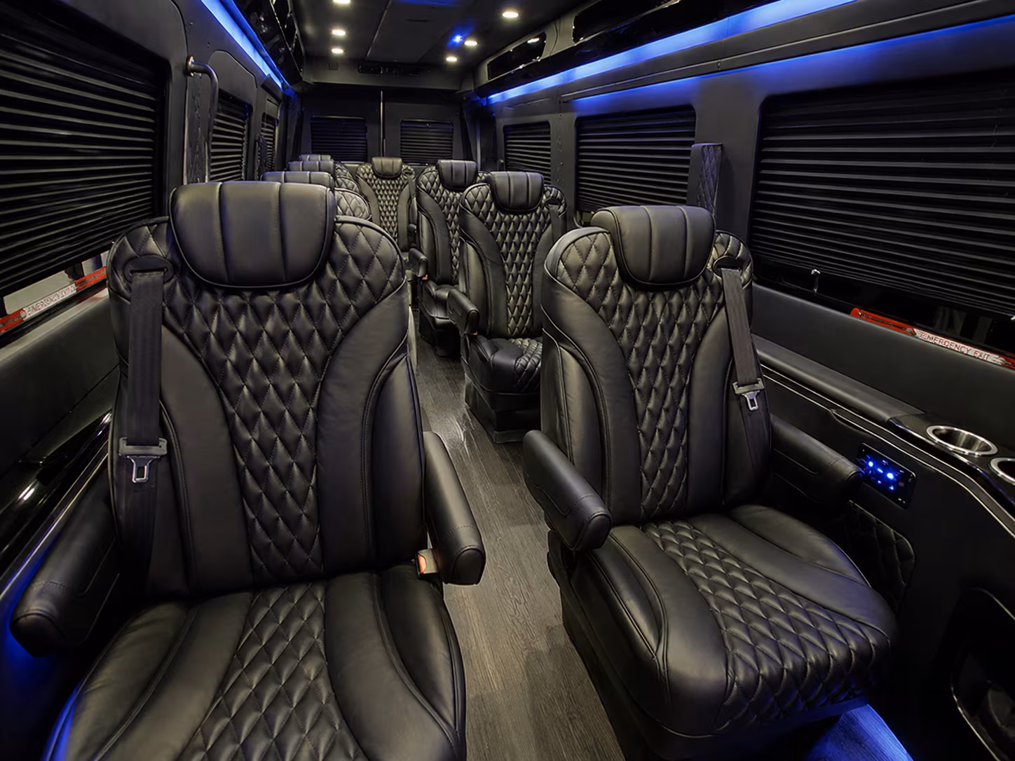 baton rouge 8 passenger sprinter van inside